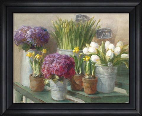 Framed Les Fleurs Printemps Print
