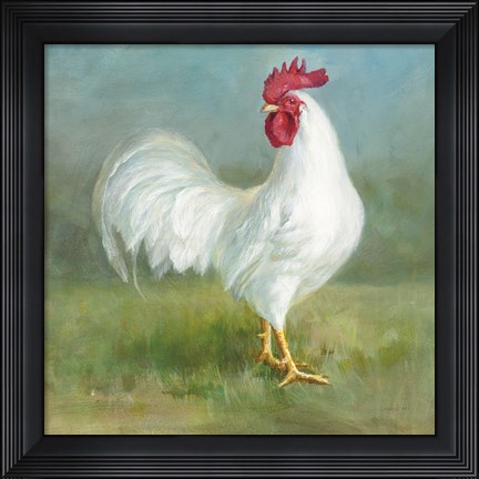 Framed Noble Rooster I Print