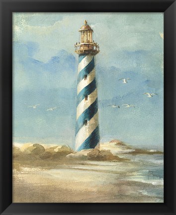 Framed Lighthouse I Print