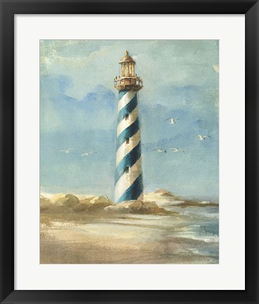 Framed Lighthouse I Print