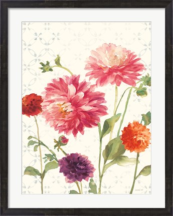 Framed Watercolor Floral VI Print
