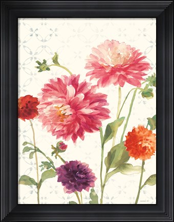Framed Watercolor Floral VI Print