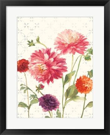 Framed Watercolor Floral VI Print