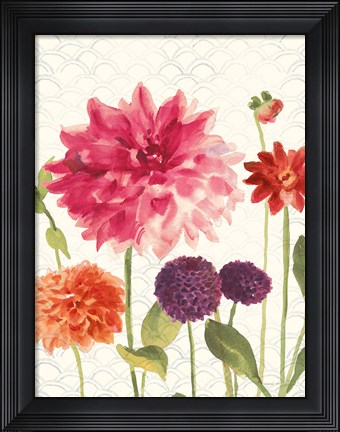 Framed Watercolor Floral V Print