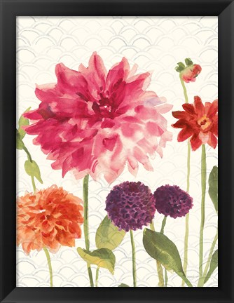 Framed Watercolor Floral V Print