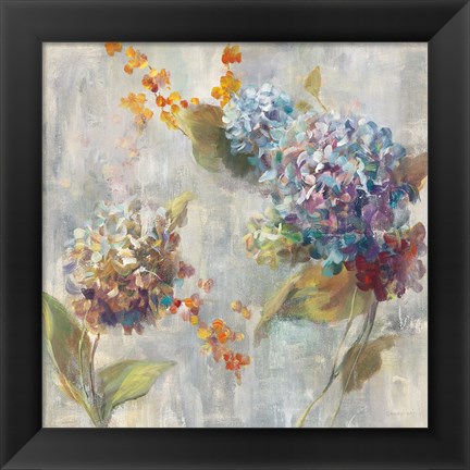 Framed Autumn Hydrangea II Print