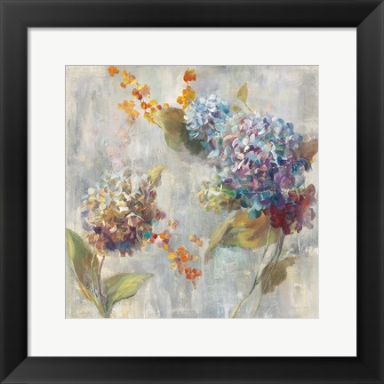 Framed Autumn Hydrangea II Print