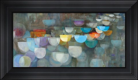 Framed Blurry Lights Print