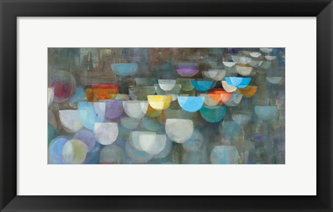 Framed Blurry Lights Print