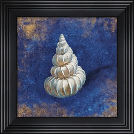 Framed Treasures from the Sea Indigo II Print