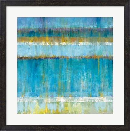 Framed Abstract Stripes Print