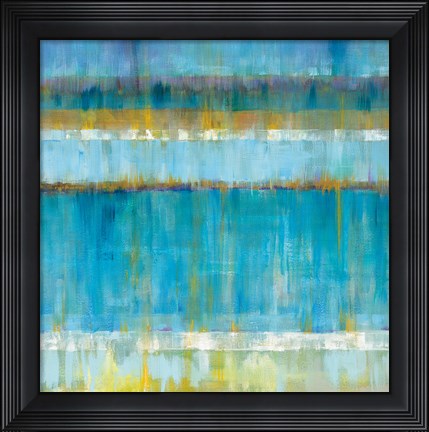 Framed Abstract Stripes Print