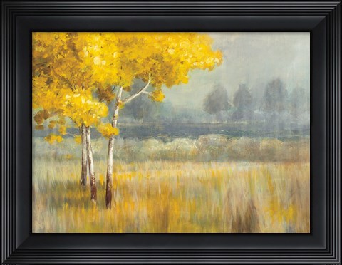 Framed Yellow Landscape Print