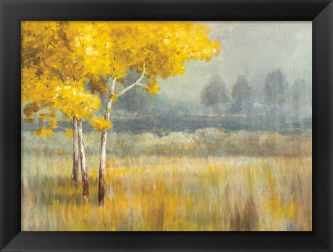 Framed Yellow Landscape Print