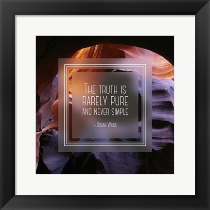 Framed Truth is Rarely Pure - Canyon Print