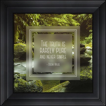 Framed Truth is Rarely Pure - Forest and Stream Print
