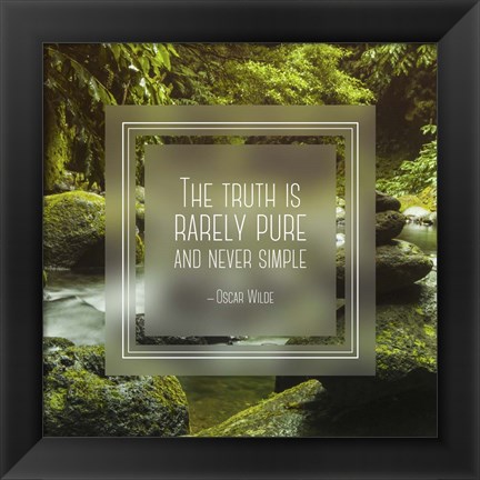 Framed Truth is Rarely Pure - Forest and Stream Print