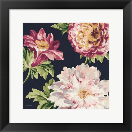 Framed Mixed Floral IV Crop II Pastel Print