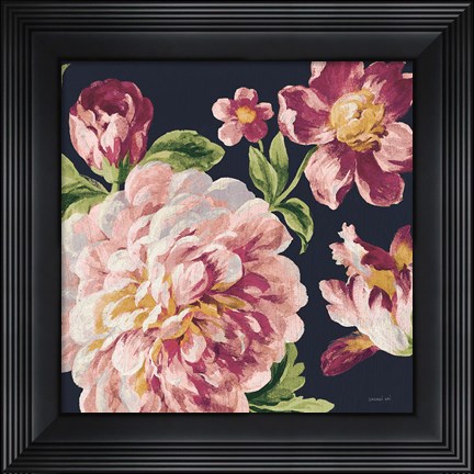 Framed Mixed Floral IV Crop I Pastel Print