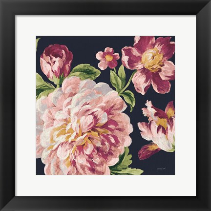 Framed Mixed Floral IV Crop I Pastel Print