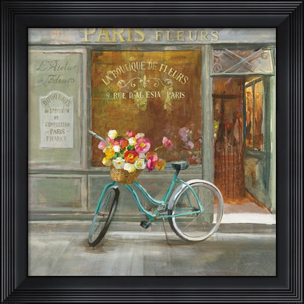 Framed French Flowershop v2 Print