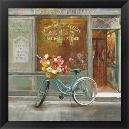 Framed French Flowershop v2 Print