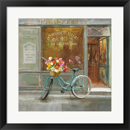 Framed French Flowershop v2 Print