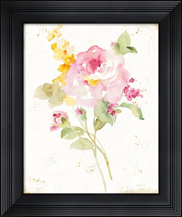 Framed Midsummer I Gold Print