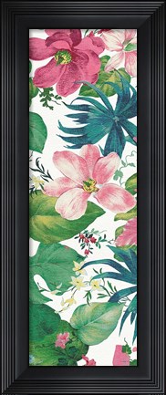 Framed Tropical Dream Bright on White II Print