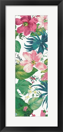 Framed Tropical Dream Bright on White II Print