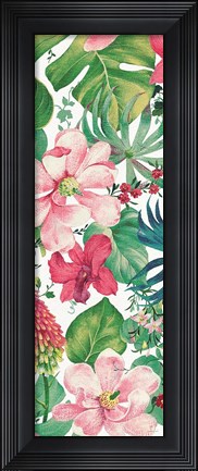 Framed Tropical Dream Bright on White III Print
