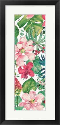 Framed Tropical Dream Bright on White III Print