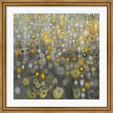 Framed Rain Abstract V Print