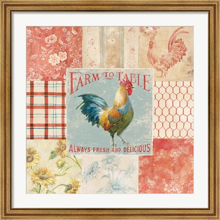 Framed Farm Nostalgia I Print