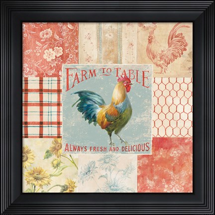 Framed Farm Nostalgia I Print