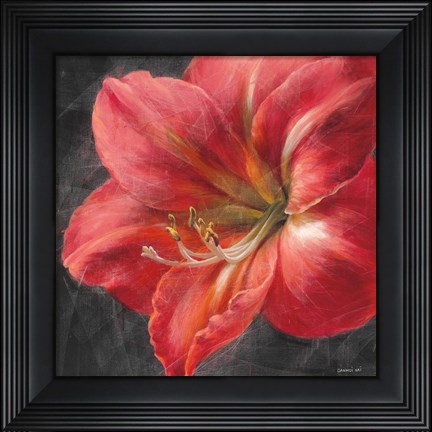 Framed Vivid Floral III Crop Print