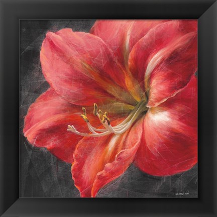 Framed Vivid Floral III Crop Print