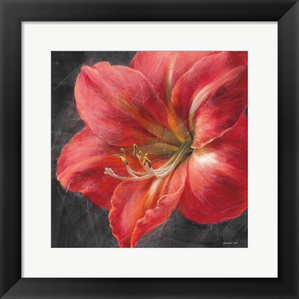 Framed Vivid Floral III Crop Print