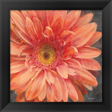 Framed Vivid Floral II Crop Print