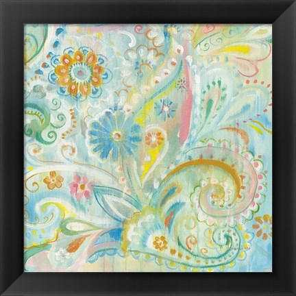 Framed Spring Dream Paisley XIII Print
