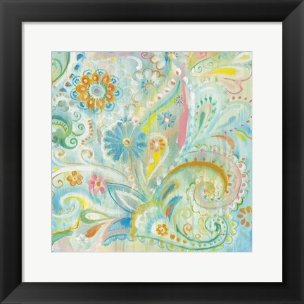 Framed Spring Dream Paisley XIII Print