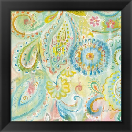 Framed Spring Dream Paisley XII Print