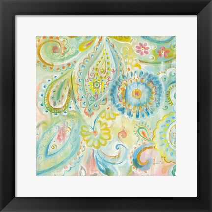 Framed Spring Dream Paisley XII Print