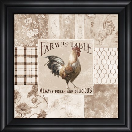 Framed Farm Nostalgia I Neutral Print