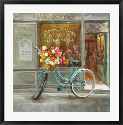 Framed French Flowershop Print