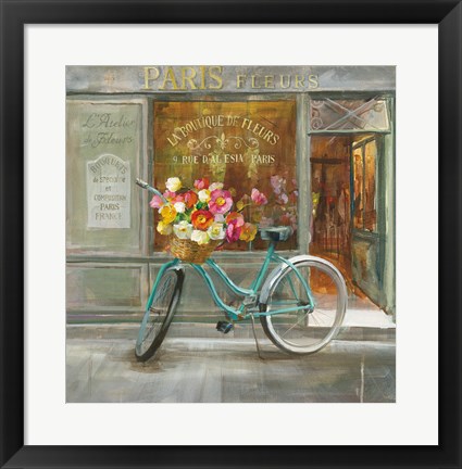 Framed French Flowershop Print