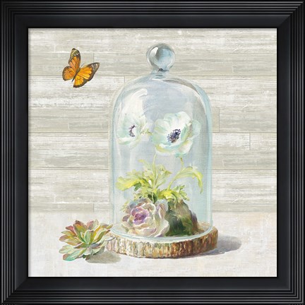 Framed Succulent Garden I Print