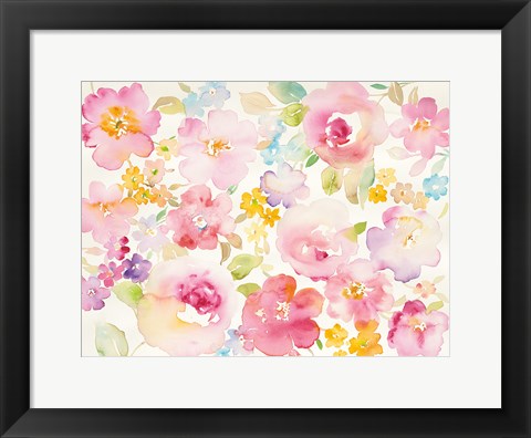 Framed Watercolor Element V Print