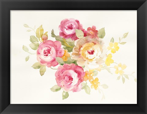 Framed Watercolor Element IV Print