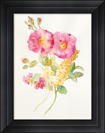 Framed Watercolor Element II Print